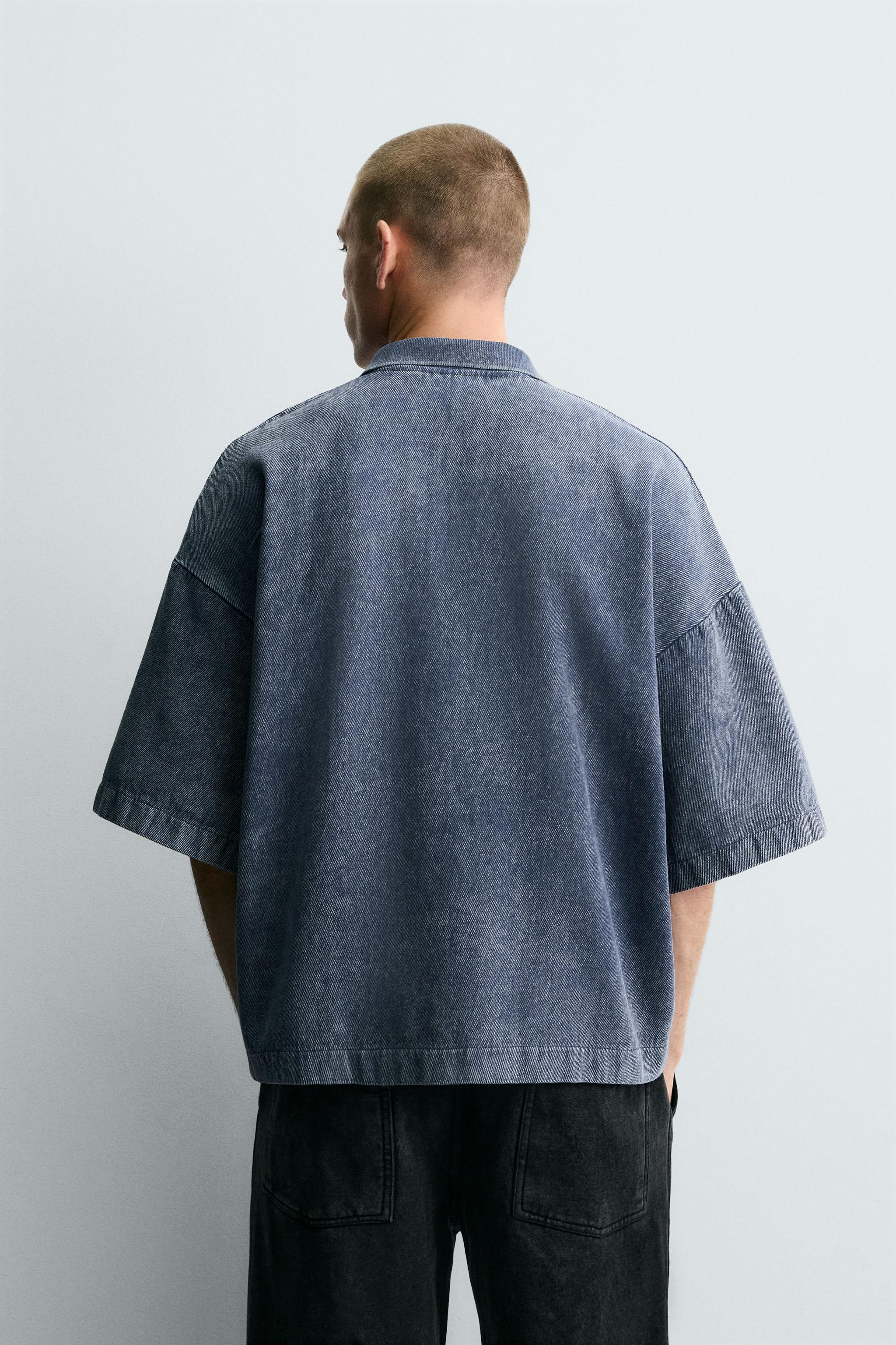 WASHED TEXTURED POLO